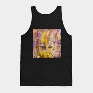 Camouflage in Yellow and Violet Tank Top